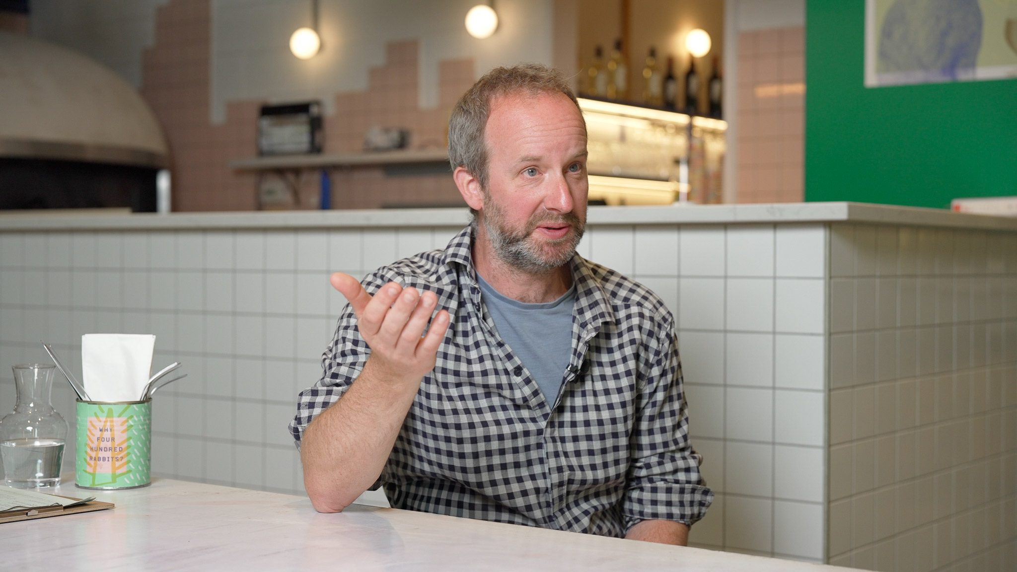 Pizzeria business owner filmed for brand video in Elephant and Castle London